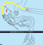 elastični bužir sajle mjenjača SHIMANO OT-RS900 24cm - 2 komada - novo