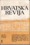 HRVATSKA REVIJA br. 1 / 1968 MUNCHEN - UREDIO VINKO NIKOLIĆ Emigracija