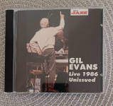 GIL EVANS, "Live 1986. UNISSUED" (NT1001)