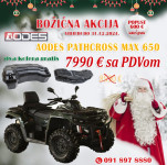 AODES PATHCROSS MAX 650 CC 4x4 V-TWIN SERVO VITLO KUKA BOŽIĆNA AKCIJA