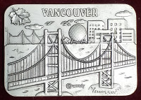 Vancouver Kanada - metalni magnet