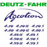 Zamjenske naljepnice za traktor Deutz-Fahr Agrotron