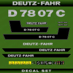 Zamjenske naljepnice za traktor Deutz Fahr D 78 07 C