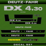 Zamjenske naljepnice za traktor Deutz Fahr DX 4.30