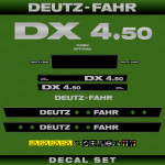 Zamjenske naljepnice za traktor Deutz Fahr DX 4.50