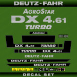 Zamjenske naljepnice za traktor Deutz Fahr Agrostar DX 4.61 Turbo