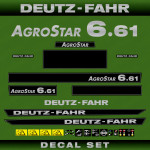 Zamjenske naljepnice za traktor Deutz Fahr AgroStar 6.61