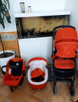 Peg perego 3u1 kolica + isofix baza