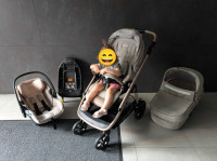 Peg Perego Veloce Lounge 3u1, Mon Amour + Isofix i-Size baza