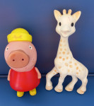 PEPPA PIG I ŽIRAFA DVIJE GUMENE FIGURE