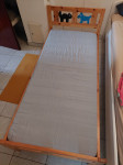 Dječji krevet, drveni, s podnicom i madracem, Novalja