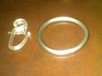 Prsten za zavjese metalni 18 komada za 5€