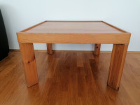 Niski stol od punog drveta, masiv 42x70x70cm