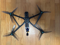 Fpv dron 7” inch dron/quadcopter. Ready to fly. Dji i ELRS