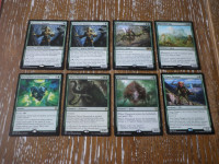 MAGIC THE GATHERING - SET OD 8 RARE KARATA NM