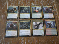 MAGIC THE GATHERING - SET OD 8 UNCOMMON KARATA NM