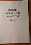 Pregled formula iz statistike