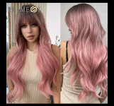 Perika nova duga pink ombre prirodan izgled kose