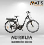 AKCIJA!!!  Bicikl Aurelia 28" City E-bike crni