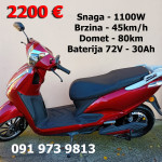 ELEKTRIČNI Skuter Moped Motor Vespa Baterija Bicikl Romobil na Struju