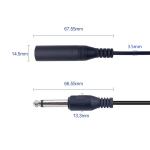 Kabel produžni American 6,3mm MONO  za Gitaru BVC skupljač 1m ili 1,5m