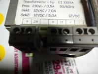 Transformator 230V/12AC/DC, 100VA