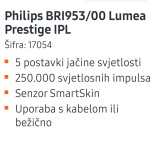 IPL epilator Philips LUMEA BRI953/00