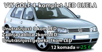 Golf 4 LED Unutrašnjost | VW GOLF IV LED BIJELA