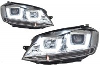 Golf 7 VII 2012- prednja svjetla 3D LED DRL srebrni