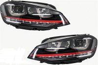 Volkswagen Golf 7 VII 2012- 3D LED prednja svjetla RED R20 GTI izgled