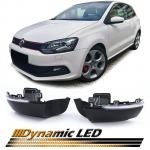 Vw polo 6r 6c 09-17 led indijstori ogledala crni dim