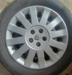 RENAULT ČELIČNE FELGE 17 COLA RUPE 5X108 + RATKAPE 60€