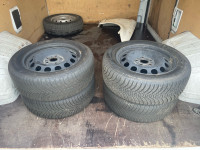 VW Čelične felge 16'' rupe 5, 4 kom + GUME 205/55/R16 DOT (06/22)