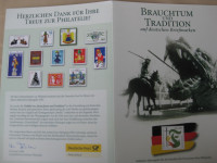 BRD 09.08.2001 -  Brauchtum und Tradition - Erstausgabe Berlin Zentrum