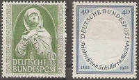 BRD 1952-Mi .No. 151-1955 Ni.No 210