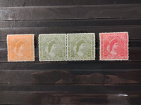 Lijepe 4 vinjete carice Elizabete MNH