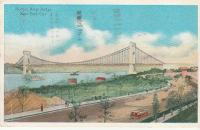 RAZGLEDNICA USA ,HUDSON RIVER BRIDGE-NEW YORK CITY 1951