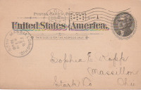 USA DOPISNICA USA 1898