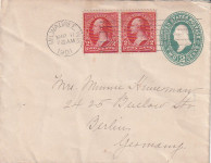 USA PISMO PUTOVALO IZ MILWAUKEEA U BERLIN 1901