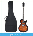 Električna gitara za početnike s torbom smeđa-crna 4/4 39 " - NOVO