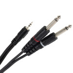 Plugger Kabel Y Mini Jack M Stereo - Jack M Mono 6m Easy