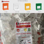 HDpremium - baza za niveliranje 1mm - 3mm 400+40kom gratis u vrećici