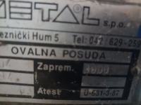 Metalni spremnik za lož ulje/naftu 3000l