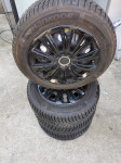 Zimske gume 175 /65 R15+čelične felge 4x100+ratkape