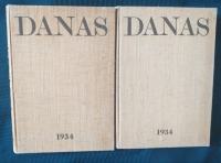 DANAS - ČASOPIS IZ 1934. G. Knjiga 1 i 2