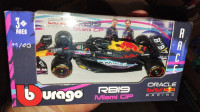 Diecast model F1 Red Bull RB18 win Miami Verstappen 2023 1/43 Burago