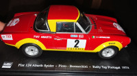 Diecast model Fiat 124 Abarth Sppž rally Portugal 1974 1/24