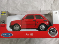 FIAT 126 PEGLICA CRVENI oldtimer autić igračka (NOVO) Welly 1:32