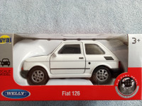 FIAT 126 PEGLICA BIJELA oldtimer autić igračka model (NOVO) Welly 1:32