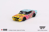 NISSAN SKYLINE KENMERI LIBERTY WALK BI-COLOR 1973 1/ 64 MINI GT